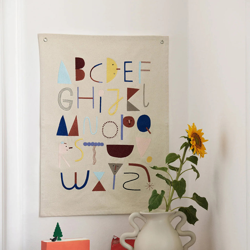 Alphabet Fabric Poster