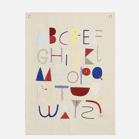 Alphabet Fabric Poster