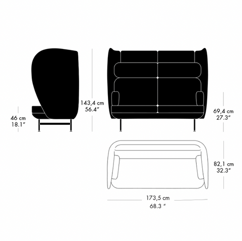 Fritz Hansen Plenum™ Sofa 2-Seater