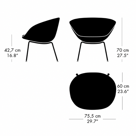 Fritz Hansen Pot™ Chair Leather