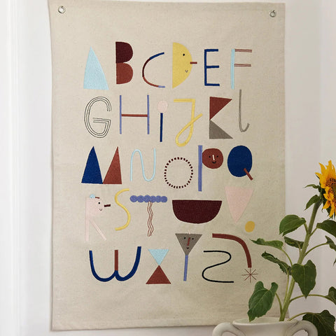 Alphabet Fabric Poster