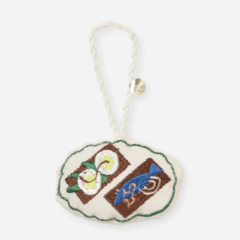 Copenhagen Embroidered Ornament Open Sandwich